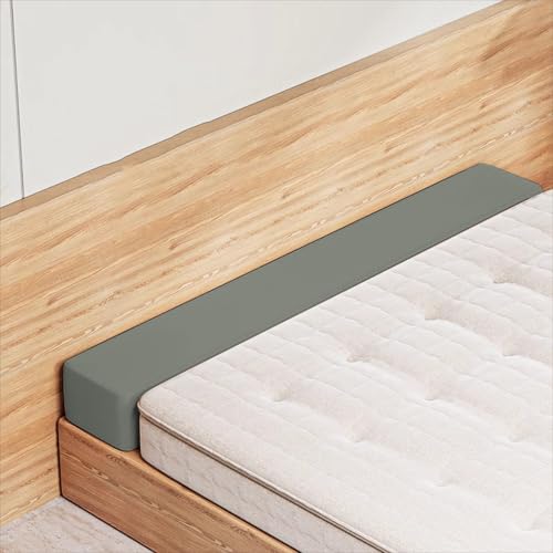 Individuelle Größe, Bettseitenlückenfüller, Matratzenverbinder, schließen Sie die Lücke zwischen Bett und Wand mit Reißverschluss, rechteckiges Sofa-Nackenrolle, Kopfteilkissen (180 x 12 x 5 cm von ADUODAO