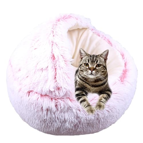 Katzenbetten für den Innenbereich, winddichtes Katzenberuhigungshaus mit rutschfester Unterseite, Haustierzelt, Haustierkissen, Sofa mit Kapuze, rundes Kätzchen-Schlafbett gegen Angst (40 x 40 x 18 cm Katzenbetten für den Innenbereich, winddichtes Katzenberuhigungshaus mit rutschfester Unterseite, Haustierzelt, Haustierkissen, Sofa mit Kapuze, rundes Kätzchen-Schlafbett gegen Angst (40 x 40 x 18 cm von ADUODAO