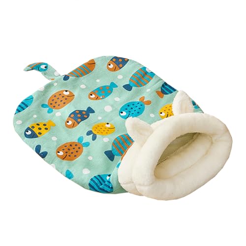 Katzenhöhlenbett, waschbarer Schlafplatz für Katzen, super weich, beruhigendes Haustierhöhlenhaus, einfach zu tragen für den Innenbereich, Kätzchenbetten, tragbares Haustierversteck (Stil 2) von ADUODAO