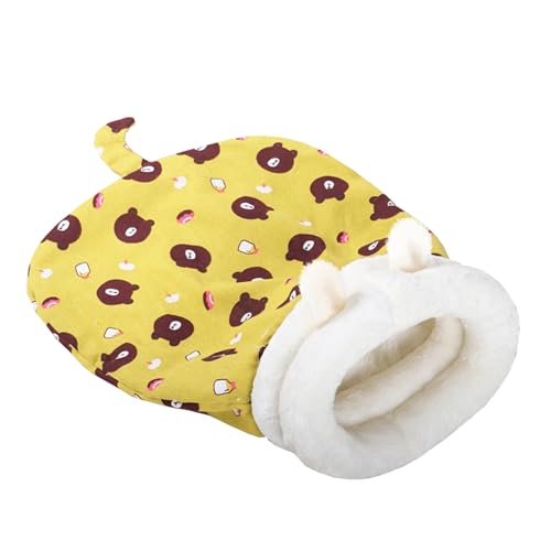 Katzenhöhlenbett, waschbarer Schlafplatz für Katzen, superweich, beruhigendes Haustier-Höhlenhaus, einfach zu tragen für den Innenbereich, Kätzchenbetten, tragbares Haustierversteck (Stil 5) von ADUODAO