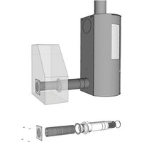 ADURO Ofenrohr »Frischluftsystem«, für Aduro Kaminöfen mit ext. Luftzufuhr - schwarz von ADURO