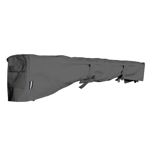 ADVANING Allwetter-Schutzhülle für 30,5 cm breite einziehbare Markisen, strapazierfähiges, wetterfestes Polyestergewebe, Farbe: Grau, AC1200-P862T von ADVANING