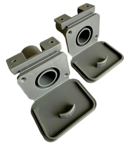 2 x 28 mm Abflussschlauchstutzen mit Klappe – Abflussverbinder für Wohnwagen/Wohnmobil/Wohnwagen – kompatibel mit 81320 starrem Rohr und 80008 28,5 mm ID, grauer Spiralschlauch 2 x 28 mm Abflussschlauchstutzen mit Klappe – Abflussverbinder für Wohnwagen/Wohnmobil/Wohnwagen – kompatibel mit 81320 starrem Rohr und 80008 28,5 mm ID, grauer Spiralschlauch von ADVENTURE OUTDOOR SUPPLIES