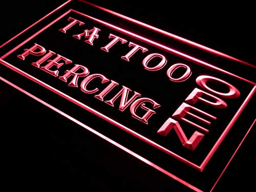 ADV PRO i213-r OPEN Tattoo Piercing Shop NEW Neon Light Signs Barlicht Neonlicht Lichtwerbung von ADVPRO