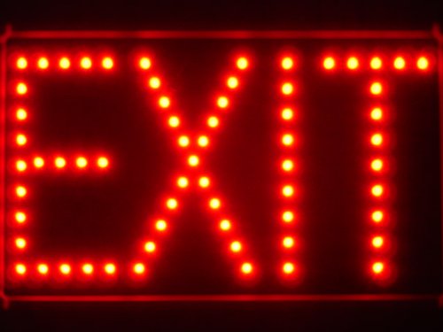 ADV PRO led023-r EXIT Red LED Neon Light Sign Barlicht Neonlicht Lichtwerbung von ADVPRO