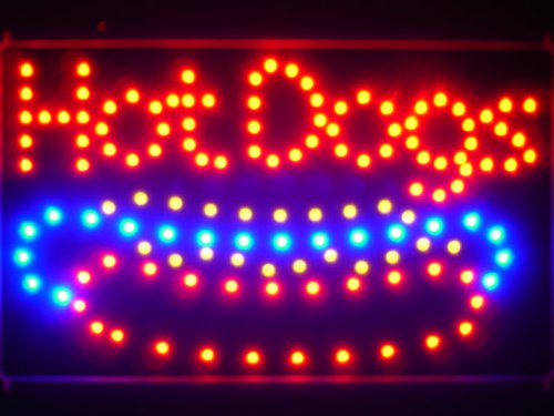 ADV PRO led084-r Hot Dogs Cafe Led Neon Sign WhiteBoard Barlicht Neonlicht Lichtwerbung ADV PRO led084-r Hot Dogs Cafe Led Neon Sign WhiteBoard Barlicht Neonlicht Lichtwerbung von ADVPRO