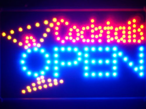 ADV PRO led134-b Cocktails OPEN Bar Led Neon Sign WhiteBoard Barlicht Neonlicht Lichtwerbung ADV PRO led134-b Cocktails OPEN Bar Led Neon Sign WhiteBoard Barlicht Neonlicht Lichtwerbung von ADVPRO