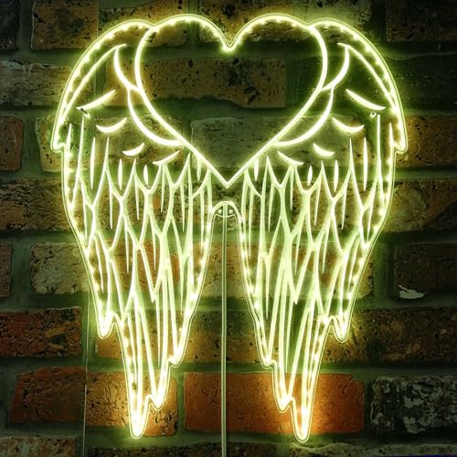 ADVPRO Angel Wing st06s86-fnd-i0094-c RGB-dynamisches Glam-LED-Schild, Cut-to-Edge-Form, intelligente 3D-Wanddekoration, mehrfarbig, dynamische Beschilderung von ADVPRO