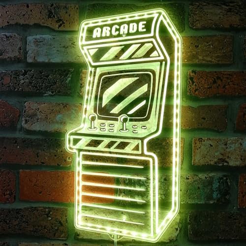 AdvPro Arcade Game Room Schild – rechteckig, Wandhalterung, Retro-Stil, mehrfarbig, 80 x 80 cm – dekoratives Schild AdvPro Arcade Game Room Schild – rechteckig, Wandhalterung, Retro-Stil, mehrfarbig, 80 x 80 cm – dekoratives Schild von ADVPRO
