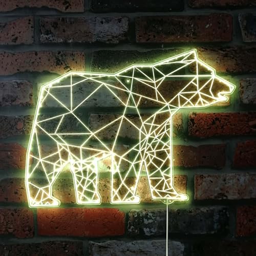ADVPRO Bär Geometrisches Tier RGB Dynamisches Glam LED-Schild – Schnittform – Smarte 3D-Wanddekoration – mehrfarbige dynamische Beleuchtung st06s66-fnd-i0018-c ADVPRO Bär Geometrisches Tier RGB Dynamisches Glam LED-Schild – Schnittform – Smarte 3D-Wanddekoration – mehrfarbige dynamische Beleuchtung st06s66-fnd-i0018-c von ADVPRO