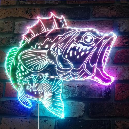 ADVPRO Bass Fish Fishing Cabin House RGB Dynamic Glam LED-Schild – Schnittform – intelligente 3D-Dekoration – mehrfarbige Beschilderung st06s44-fnd-i0052-c ADVPRO Bass Fish Fishing Cabin House RGB Dynamic Glam LED-Schild – Schnittform – intelligente 3D-Dekoration – mehrfarbige Beschilderung st06s44-fnd-i0052-c von ADVPRO