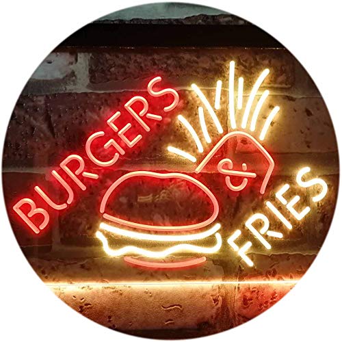 ADVPRO Burgers & Fries Fast Food Open Shop Dual Color LED Barlicht Neonlicht Lichtwerbung Neon Sign Rot & Gelb 600 x 400mm st6s64-i3192-ry ADVPRO Burgers & Fries Fast Food Open Shop Dual Color LED Barlicht Neonlicht Lichtwerbung Neon Sign Rot & Gelb 600 x 400mm st6s64-i3192-ry von ADVPRO