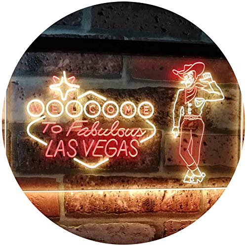 ADVPRO Cowboy Welcome to Las Vegas Beer Bar Pub Display Dual Color LED Barlicht Neonlicht Lichtwerbung Neon Sign Rot & Gelb 400 x 300mm st6s43-i3005-ry ADVPRO Cowboy Welcome to Las Vegas Beer Bar Pub Display Dual Color LED Barlicht Neonlicht Lichtwerbung Neon Sign Rot & Gelb 400 x 300mm st6s43-i3005-ry von ADVPRO