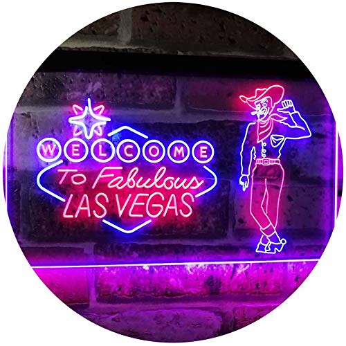 ADVPRO Cowboy Welcome to Las Vegas Beer Bar Pub Display Dual Color LED Barlicht Neonlicht Lichtwerbung Neon Sign Rot & blau 300 x 210mm st6s32-i3005-rb ADVPRO Cowboy Welcome to Las Vegas Beer Bar Pub Display Dual Color LED Barlicht Neonlicht Lichtwerbung Neon Sign Rot & blau 300 x 210mm st6s32-i3005-rb von ADVPRO