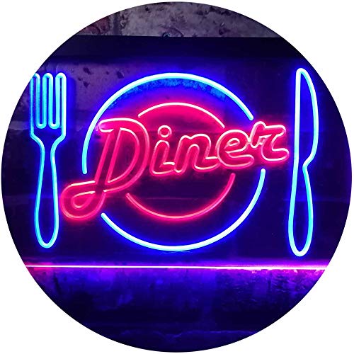 ADVPRO Diner Restaurant Knife Fork Dual Color LED Barlicht Neonlicht Lichtwerbung Neon Sign Blau & Rot 400 x 300mm st6s43-i3240-br ADVPRO Diner Restaurant Knife Fork Dual Color LED Barlicht Neonlicht Lichtwerbung Neon Sign Blau & Rot 400 x 300mm st6s43-i3240-br von ADVPRO