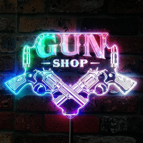 ADVPRO Gun Shop Open RGB Dynamic Glam LED-Schild – Schnittform – intelligente 3D-Dekoration – mehrfarbige Beschilderung st06s43-fnd-i0226-c ADVPRO Gun Shop Open RGB Dynamic Glam LED-Schild – Schnittform – intelligente 3D-Dekoration – mehrfarbige Beschilderung st06s43-fnd-i0226-c von ADVPRO