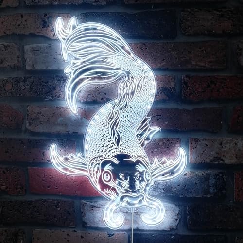ADVPRO Japanisches Koi-Fischkunst, RGB-dynamisches Glam-LED-Schild, Cut-to-Edge-Form, intelligente 3D-Dekoration, mehrfarbige Beschilderung, st06s22-fnd-i0051-c von ADVPRO