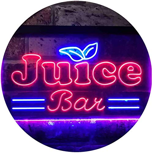 ADVPRO Juice Bar Shop Dual Color LED Barlicht Neonlicht Lichtwerbung Neon Sign Blau & Rot 300 x 210mm st6s32-i3385-br von ADVPRO