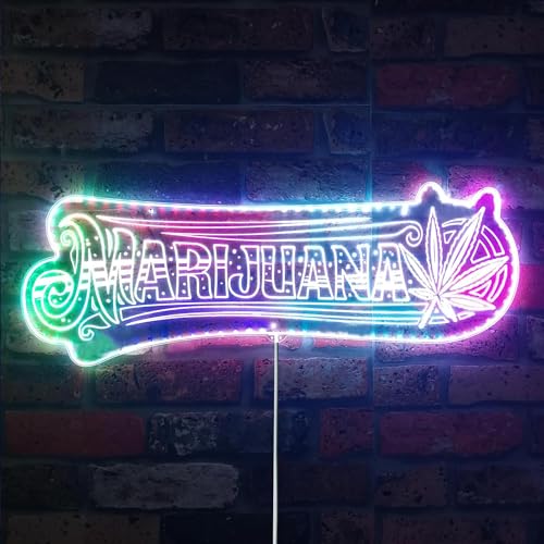 ADVPRO Marihuana Hanfblatt High Life RGB Dynamic Glam LED-Schild – Schnittform – intelligente 3D-Dekoration – mehrfarbige Beschilderung st06s42-fnd-i0046-c ADVPRO Marihuana Hanfblatt High Life RGB Dynamic Glam LED-Schild – Schnittform – intelligente 3D-Dekoration – mehrfarbige Beschilderung st06s42-fnd-i0046-c von ADVPRO