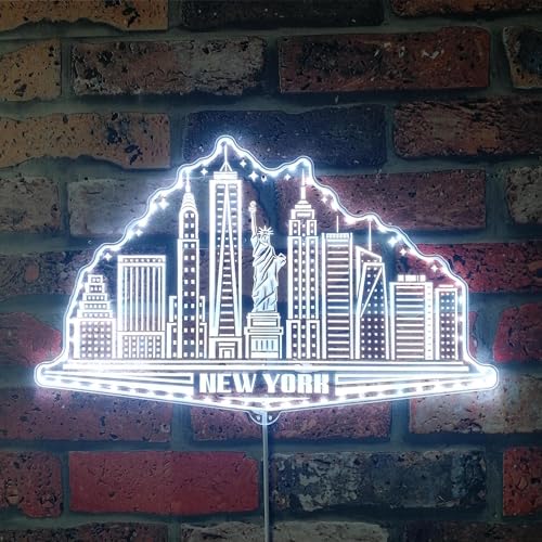 ADVPRO New York USA Skyline Silhouette RGB Dynamic Glam LED-Schild – Schnittform – intelligente 3D-Wanddekoration – mehrfarbige dynamische Beschilderung st06s22-fnd-i0120-c ADVPRO New York USA Skyline Silhouette RGB Dynamic Glam LED-Schild – Schnittform – intelligente 3D-Wanddekoration – mehrfarbige dynamische Beschilderung st06s22-fnd-i0120-c von ADVPRO