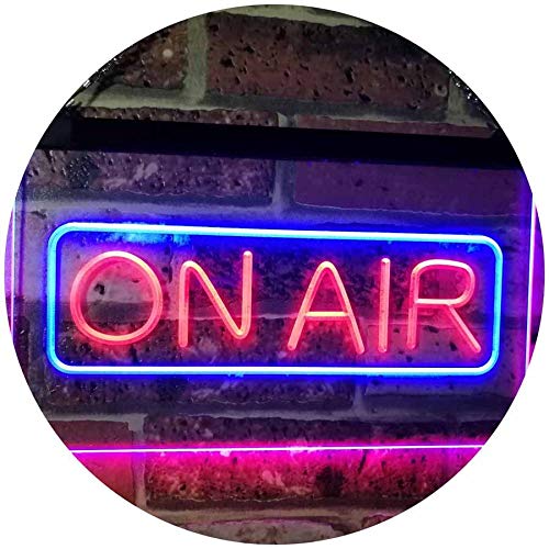 ADVPRO On Air Signal Recording Studio Room Decoration Dual Color LED Barlicht Neonlicht Lichtwerbung Neon Sign Rot & blau 300 x 210mm st6s32-i2480-rb von ADVPRO