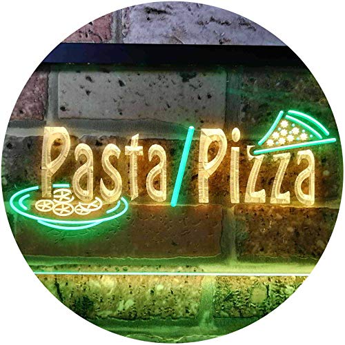 ADVPRO Pasta Pizza Shop Dual Color LED Barlicht Neonlicht Lichtwerbung Neon Sign Grün & Gelb 400 x 300mm st6s43-i0136-gy von ADVPRO