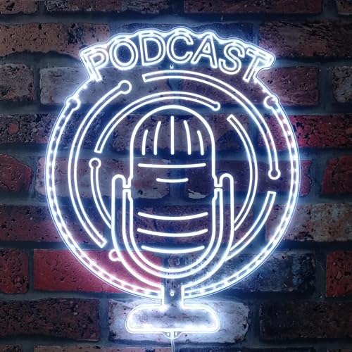 ADVPRO Podcast Mikrofon DND RGB Dynamic Glam LED-Schild – Schnittform – intelligente 3D-Wanddekoration – mehrfarbige dynamische Beschilderung st06s22-fnd-i0238-c von ADVPRO