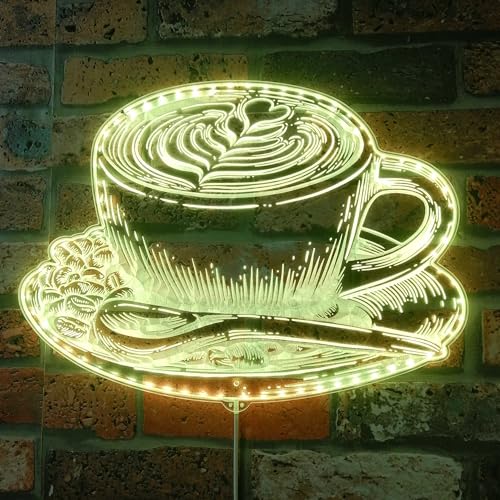 ADVPRO ST06s86-fnd-i0212-c RGB-dynamisches Glam-LED-Schild, Motiv: Tasse Kaffee mit Blattmuster, RGB-Schild, Cut-to-Edge-Form, intelligente 3D-Wanddekoration, mehrfarbig, dynamische Beleuchtung ADVPRO ST06s86-fnd-i0212-c RGB-dynamisches Glam-LED-Schild, Motiv: Tasse Kaffee mit Blattmuster, RGB-Schild, Cut-to-Edge-Form, intelligente 3D-Wanddekoration, mehrfarbig, dynamische Beleuchtung von ADVPRO