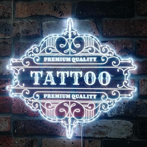 ADVPRO Tattoo Art Shop offenes RGB-dynamisches Glam LED-Schild, Schnittform, intelligente 3D-Wanddekoration, mehrfarbige dynamische Beschilderung st06s22-fnd-i0275-c von ADVPRO