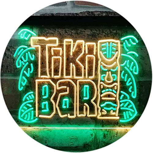 ADVPRO Tiki Bar Mask Beer Pub Club Wine Dual Color LED Barlicht Neonlicht Lichtwerbung Neon Sign Grün & Gelb 600 x 400mm st6s64-i3139-gy von ADVPRO