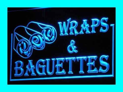 ADVPRO i212-b Open Wraps Baguettes Cafe Bar Neon Light Signs Barlicht Neonlicht Lichtwerbung von ADVPRO