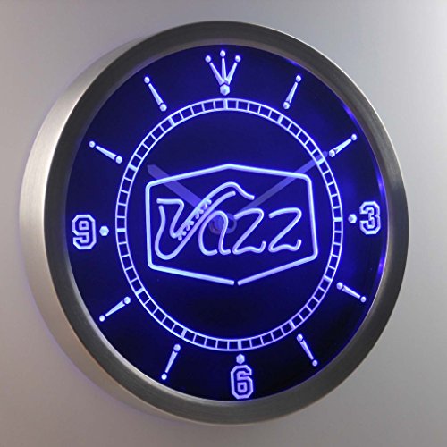 ADVPRO nc0321-b Jazz Saxophone Bar Music Live Pub Club Neon Sign LED Wall Clock Uhr Leuchtuhr/Leuchtende Wanduhr von ADVPRO