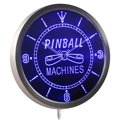 nc0448-b Pinball Machine Game Room LED Neon Clock Uhr Leuchtuhr/Leuchtende Wanduhr von ADVPRO