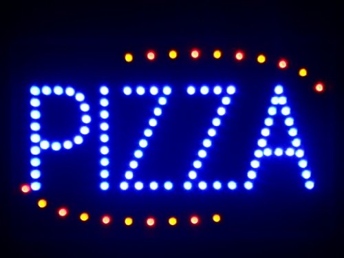 nled008-b Pizza Shop OPEN LED Neon Business Light Sign (40.6cm x 25.4cm) Neonlicht Lichtwerbung von ADVPRO