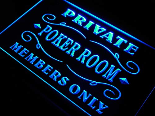 ADV PRO Neonlicht-Schild 'Private Poker Room Member Room' in Silber, Modernes Design, Wandmontage, 30 x 22 cm, Kunststoff ADV PRO Neonlicht-Schild 'Private Poker Room Member Room' in Silber, Modernes Design, Wandmontage, 30 x 22 cm, Kunststoff von ADVPRO