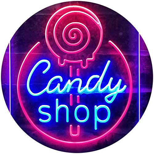 ADVPRO Candy Shop Sweet Kid Room Dual Color LED Barlicht Neonlicht Lichtwerbung Neon Sign Rot & blau 210 x 300mm st6s23-i3219-rb von ADVPRO