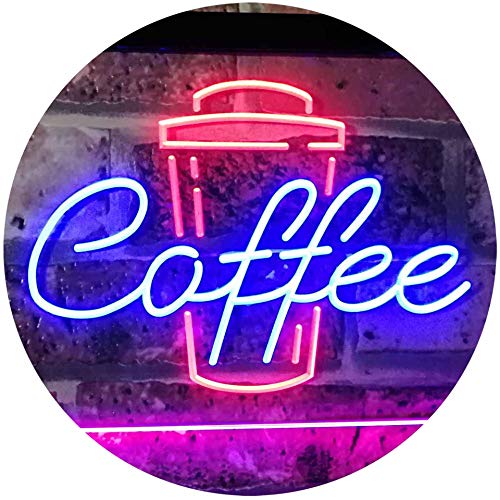 Coffee Cup Home Décor Shop Display Dual Color LED Barlicht Neonlicht Lichtwerbung Neon Sign Blau & Rot 400 x 300mm st6s43-i2361-br von ADVPRO