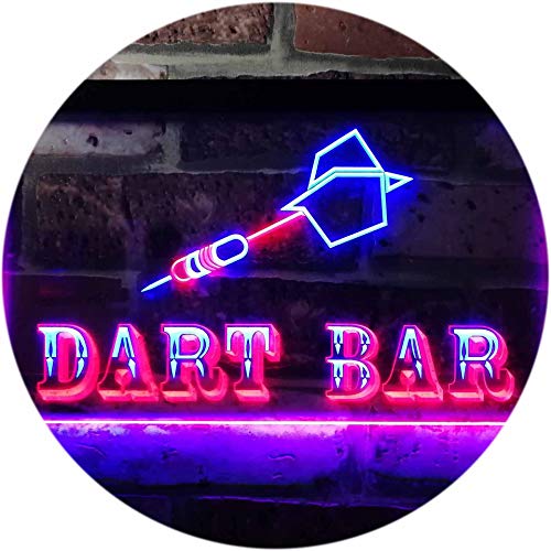 Dart Bar Club VIP Beer Pub Dual Color LED Barlicht Neonlicht Lichtwerbung Neon Sign Blau & Rot 300 x 210mm st6s32-m0118-br von ADVPRO