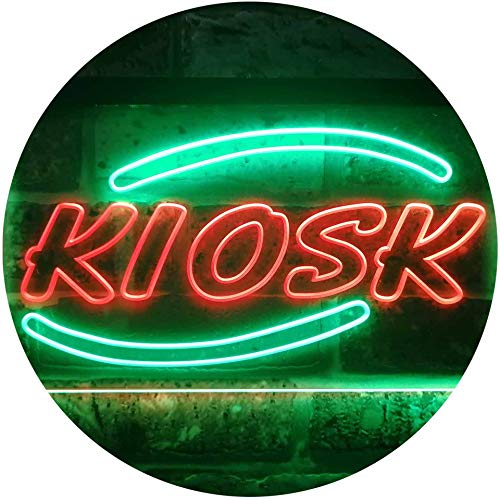 Kiosk Display Dual Color LED Barlicht Neonlicht Lichtwerbung Neon Sign Grün & Rot 400 x 300mm st6s43-i3246-gr von ADVPRO