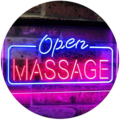ADVPRO Massage Therapy Open Walk-In-Welcome Display Body Care Dual Color LED Barlicht Neonlicht Lichtwerbung Neon Sign Blau & Rot 400 x 300mm st6s43-i0365-br von ADVPRO