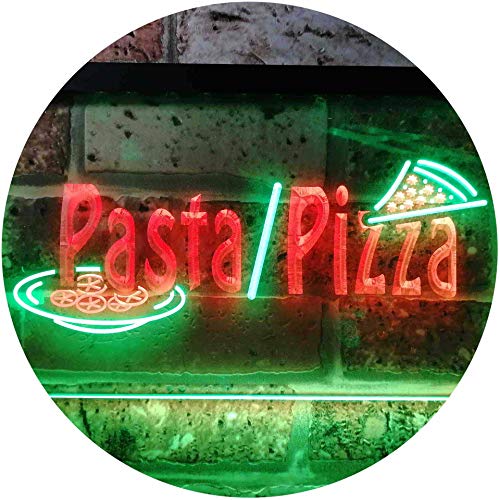 Pasta Pizza Shop Dual Color LED Barlicht Neonlicht Lichtwerbung Neon Sign Grün & Rot 300 x 210mm st6s32-i0136-gr von ADVPRO