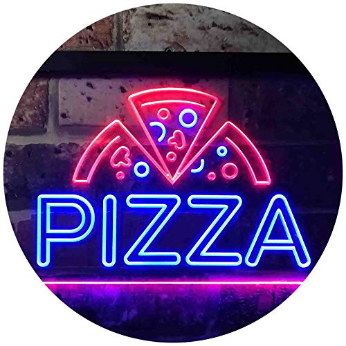 Pizza Shop Open Dual Color LED Barlicht Neonlicht Lichtwerbung Neon Sign Blau & Rot 400 x 300mm st6s43-i3564-br von ADVPRO