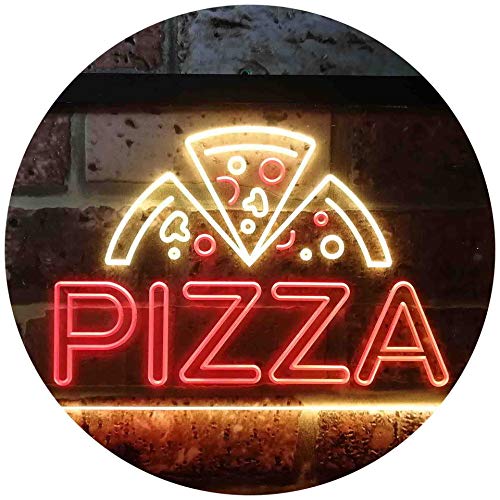 Pizza Shop Open Dual Color LED Barlicht Neonlicht Lichtwerbung Neon Sign Rot & Gelb 400 x 300mm st6s43-i3564-ry von ADVPRO