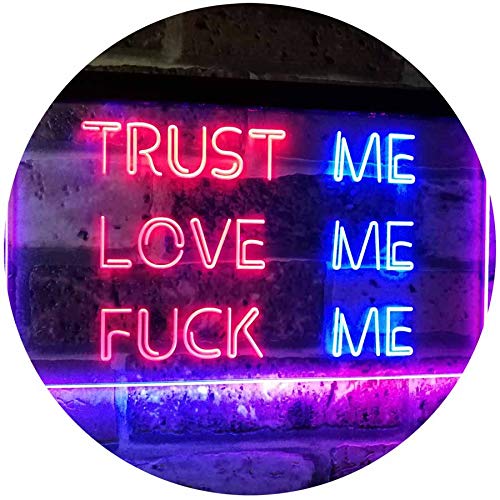 ADVPRO Trust Me Love Me Fuck Me Décor Man Cave Nightclub Garage Dual Color LED Barlicht Neonlicht Lichtwerbung Neon Sign Blau & Rot 300 x 210mm st6s32-i3081-br ADVPRO Trust Me Love Me Fuck Me Décor Man Cave Nightclub Garage Dual Color LED Barlicht Neonlicht Lichtwerbung Neon Sign Blau & Rot 300 x 210mm st6s32-i3081-br von ADVPRO
