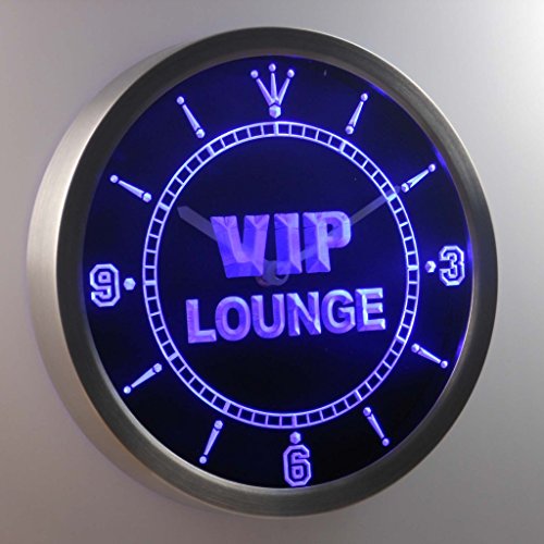 ADVPRO nc0413-b VIP Lounge Bar Beer Club Pub Wine Neon Sign LED Wall Clock Uhr Leuchtuhr/Leuchtende Wanduhr von ADVPRO