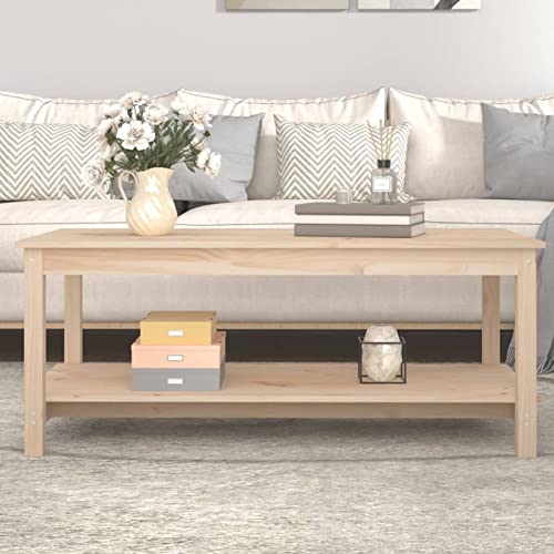 ADWOA Couchtisch 110x55x45 cm Massivholz Kiefer Tisch 50 cm HöHe Couchtisch Vintage ADWOA Couchtisch 110x55x45 cm Massivholz Kiefer Tisch 50 cm HöHe Couchtisch Vintage von ADWOA