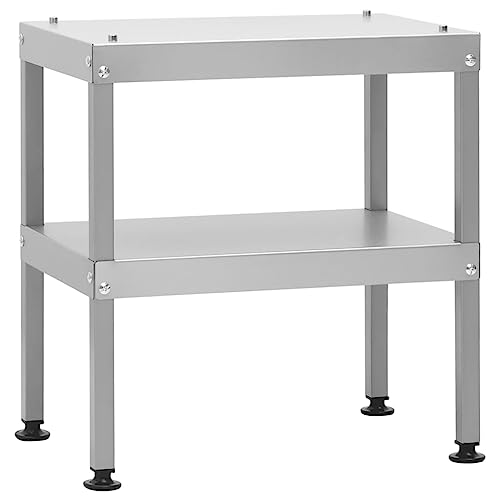 ADWOA Tisch für Räucherofen 40x28x44,5 cm Verzinkter Stahl TischräUcherofen Edelstahl Tisch von ADWOA