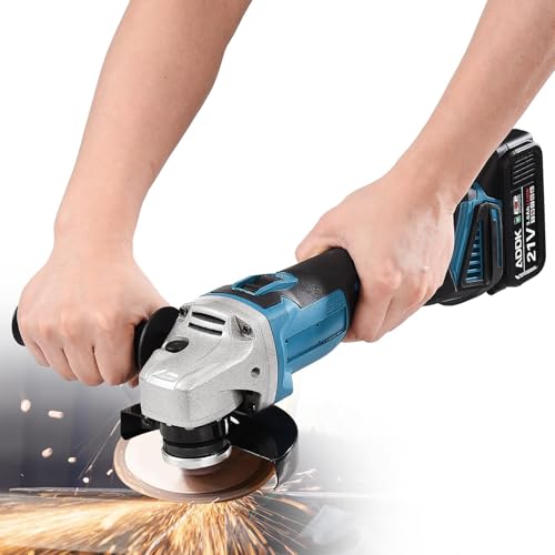 ADWOLT Akku-Winkelschleifer Brushless Akku-Winkelschleifer Ø Scheibe:125mm,für Makita 18V-Akkus(Akku und Sägeblatt nicht enthalten) von ADWOLT