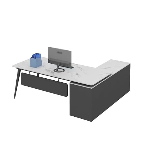 ADYHBFGT Chef-Schreibtisch, moderner Manager-Schreibtisch, Schreibtisch, Arbeitsschreibtisch, Arbeitsschreibtisch für Heimbüro (links, 180 x 80 x 75 cm) von ADYHBFGT