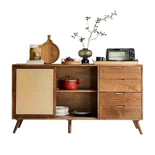 ADYHBFGT Küchenschrank Haushalt Multifunktional Rattan Sideboard Modern Einfach Multifunktional Holz Doppeltür Sideboard Aufbewahrungsschrank ADYHBFGT Küchenschrank Haushalt Multifunktional Rattan Sideboard Modern Einfach Multifunktional Holz Doppeltür Sideboard Aufbewahrungsschrank von ADYHBFGT
